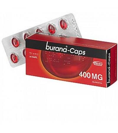 Капсулы жаропонижающие и болеутоляющие Burana 400 мг 20 шт