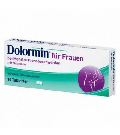 Средство от боли для женщин DOLORMIN für Frauen Tabletten 10 таблеток Dolormin