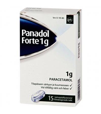 Таблетки жаропонижающие PANADOL FORTE 1 G 15 шт GlaxoSmithKline
