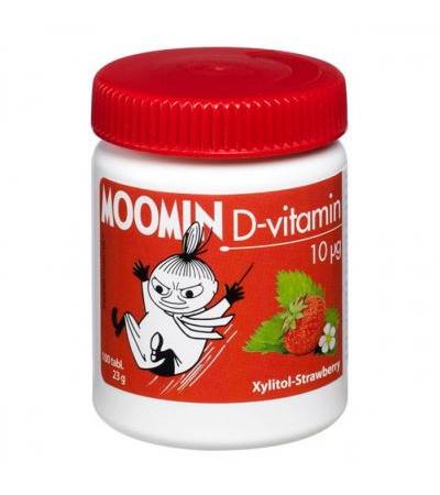 Витамины D с ксилитолом MUUMI D-vitamiini 10 мг + Ksylitol 100 таблеток Reformi