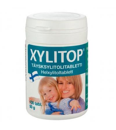 Витамины для предотвращения кариеса с мятой Xylitop Peppermint 100 таблеток Hankintatukku