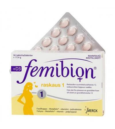 Витамины для тех кто планирует забеременеть FEMIBION 1 + D3 таблетки 30 шт Merck
