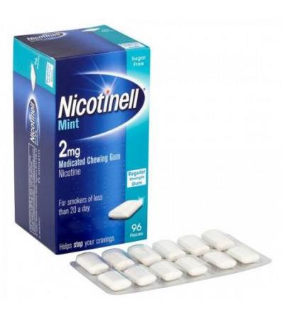 Жевательная резинка NICOTINELL MINT 2 MG 12 шт NICOTINELL